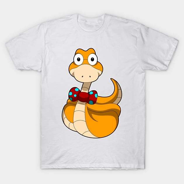 Snake with Tie T-Shirt by Markus Schnabel